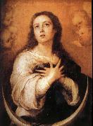 Bartolome Esteban Murillo Half month's pure conception of Our Lady oil painting reproduction